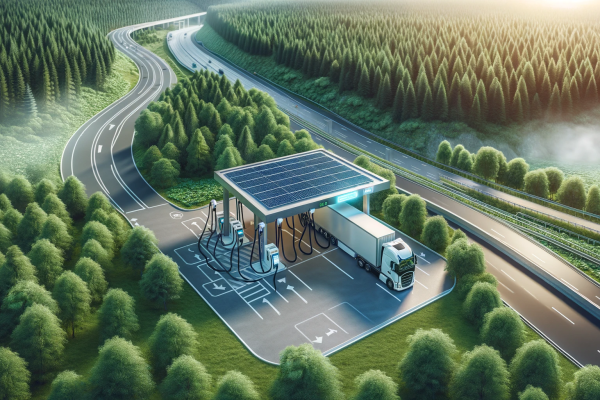 Infrastructure de recharge 2035 : Comment la France prévoit d'installer 2 200 points de recharge pour camions électriques sur ses autoroutes.