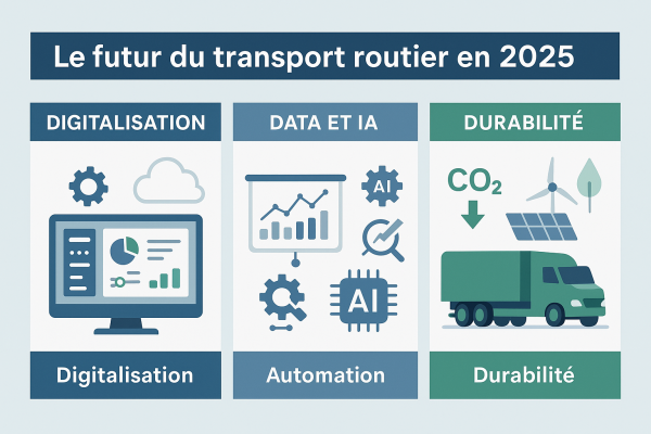 Les tendances 2025 du transport routier : digitalisation, data et durabilité
