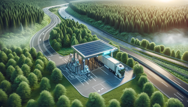 Infrastructure de recharge 2035 : Comment la France prévoit d'installer 2 200 points de recharge pour camions électriques sur ses autoroutes.